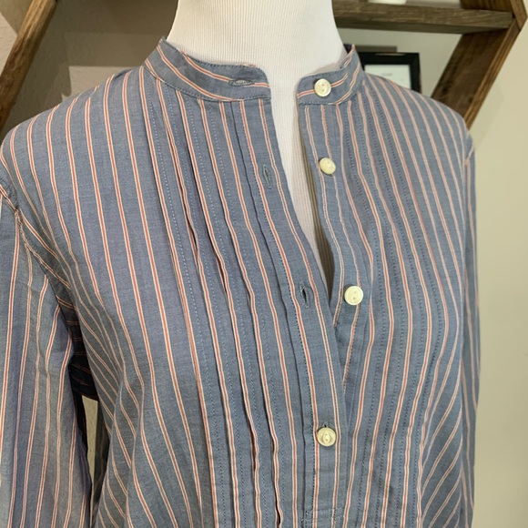Ralph Lauren Tops - Ralph Lauren blue and orange striped button up top